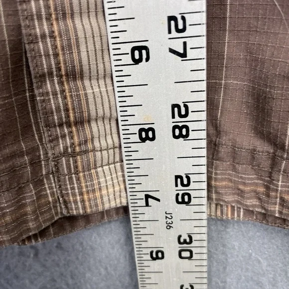 Carhartt Relaxed Fit S/S Button Shirt Mens Large Brown Plaid Pocket 100%‎ Cotton - Picture 10 of 10